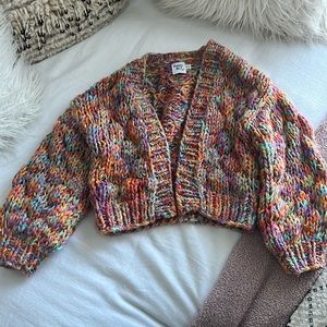 Princess Polly Rainbow Cardigan / Shrug “Candy Cardigan multi”